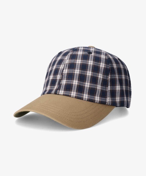 OVERRIDE（オーバーライド）の「OVERRIDE  OGC CHECK 6P CAP SG（キャップ・レディース・ベージュ/ネイビー/ダークグレー・57~59cm）」の10枚目の写真