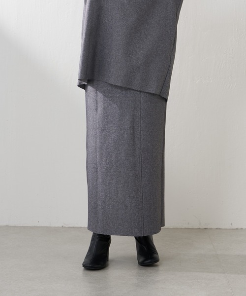 Lui's（ルイス）の「ダブルフェイススカート(セットアップ対応)（スカート・レディース・グレー/ブラック・FREE）」の11枚目の写真