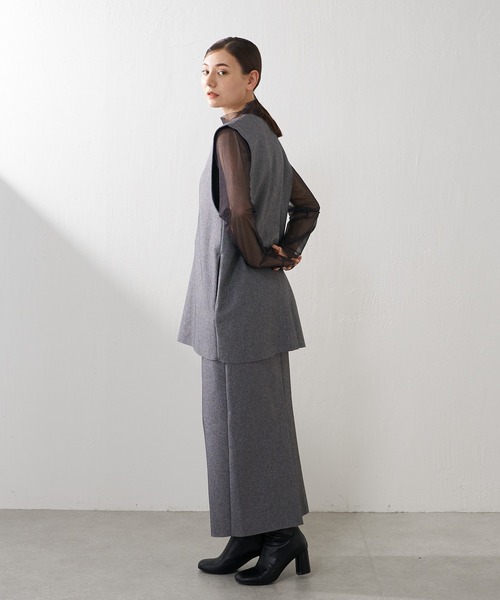 Lui's（ルイス）の「ダブルフェイススカート(セットアップ対応)（スカート・レディース・グレー/ブラック・FREE）」の13枚目の写真