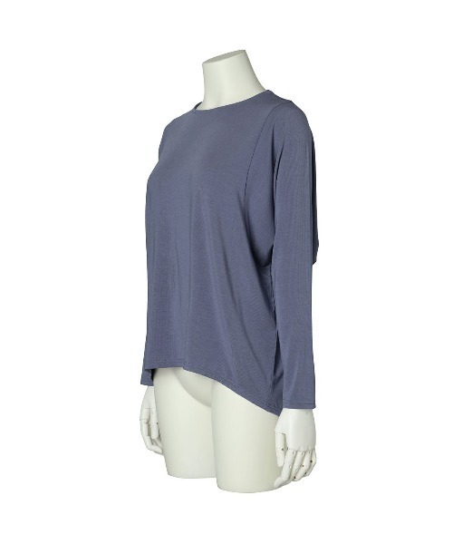 KID BLUE（キッドブルー）の「キッドブルー -22AWレーヨンベア天 -長袖トップス -KRTN518 -kidblue（その他トップス・レディース・ブルー/チャコール・M）」の6枚目の写真