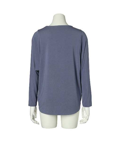 KID BLUE（キッドブルー）の「キッドブルー -22AWレーヨンベア天 -長袖トップス -KRTN518 -kidblue（その他トップス・レディース・ブルー/チャコール・M）」の7枚目の写真