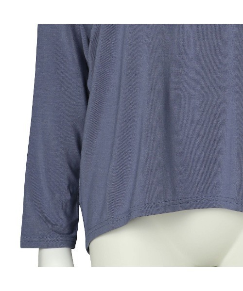 KID BLUE（キッドブルー）の「キッドブルー -22AWレーヨンベア天 -長袖トップス -KRTN518 -kidblue（その他トップス・レディース・ブルー/チャコール・M）」の9枚目の写真