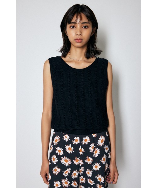 MOUSSY（マウジー）の「KNIT タンクトップ（タンクトップ・レディース・ブラック/ブルー/キナリ・FREE）」の13枚目の写真