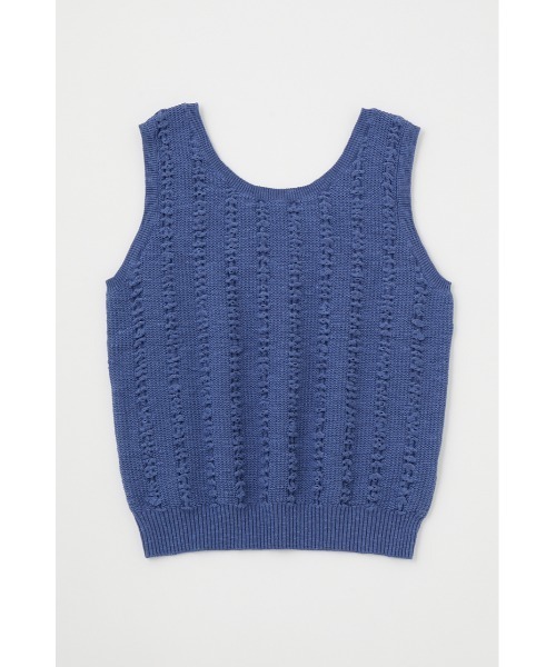 MOUSSY（マウジー）の「KNIT タンクトップ（タンクトップ・レディース・ブラック/ブルー/キナリ・FREE）」の4枚目の写真
