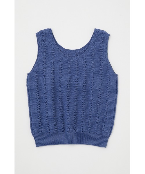 MOUSSY（マウジー）の「KNIT タンクトップ（タンクトップ・レディース・ブラック/ブルー/キナリ・FREE）」の5枚目の写真