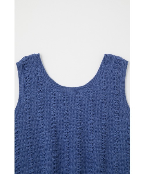 MOUSSY（マウジー）の「KNIT タンクトップ（タンクトップ・レディース・ブラック/ブルー/キナリ・FREE）」の7枚目の写真