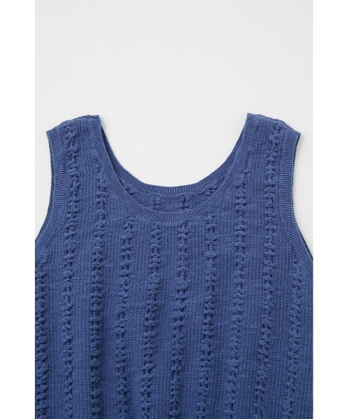 MOUSSY（マウジー）の「KNIT タンクトップ（タンクトップ・レディース・ブラック/ブルー/キナリ・FREE）」の6枚目の写真