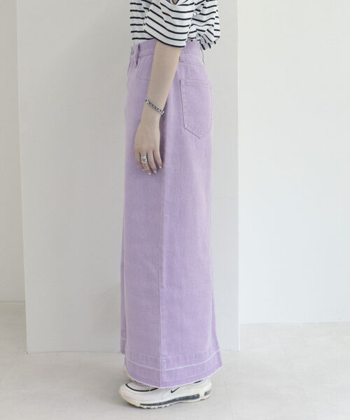 fredy repit（フレディレピ）の「デニムタイトロングスカート（デニムスカート・レディース・ライトパープル/チャコールグレー・36/38）」の18枚目の写真