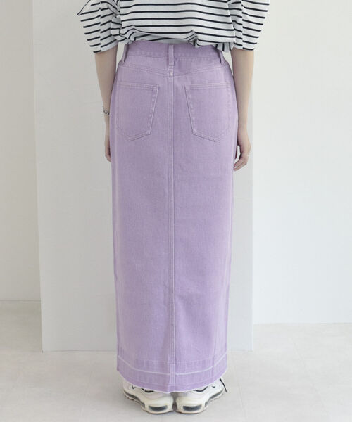fredy repit（フレディレピ）の「デニムタイトロングスカート（デニムスカート・レディース・ライトパープル/チャコールグレー・36/38）」の19枚目の写真