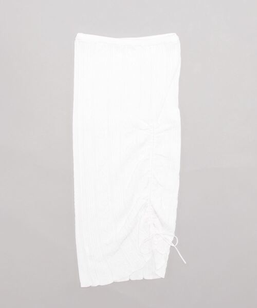 ケーブルシャーリングスカート◆