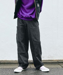 【SPOC STORE】ダブルニーワイドデニムパンツ