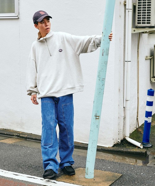 SPOC STORE(スポックストア)の「【SPOC STORE】ダブルニーワイドデニムパンツ(デニムパンツ・メンズ・ライトブルー/ブルー/ダークグレー・S/M/L)」の9枚目の写真