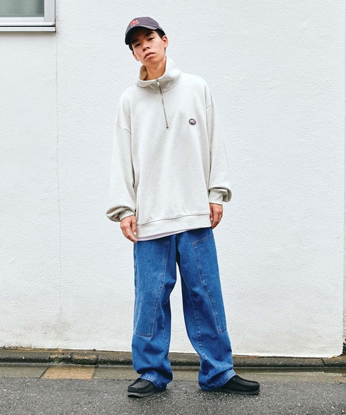 SPOC STORE(スポックストア)の「【SPOC STORE】ダブルニーワイドデニムパンツ(デニムパンツ・メンズ・ライトブルー/ブルー/ダークグレー・S/M/L)」の13枚目の写真