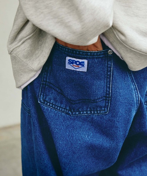 SPOC STORE(スポックストア)の「【SPOC STORE】ダブルニーワイドデニムパンツ(デニムパンツ・メンズ・ライトブルー/ブルー/ダークグレー・S/M/L)」の16枚目の写真