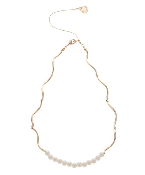 LAGUNAMOON(ラグナムーン)の「LADYフェイクパールツイストネックレス(ネックレス・レディース・シルバー/ゴールド・FREE)」の11枚目の写真