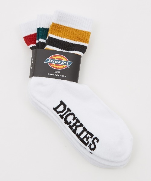 【Dickies】3足セット 3本ライン パイルソックス 70070800（ソックス/靴下）｜Dickies（ディッキーズ）のファッション通販