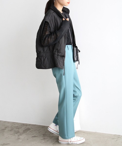 GeeRA（ジーラ）の「ジャカードシアーニットプルオーバー（ニット/セーター・レディース・ブラック/アイボリー/オレンジ・MEDIUM/SMALL/LARGE）」の15枚目の写真