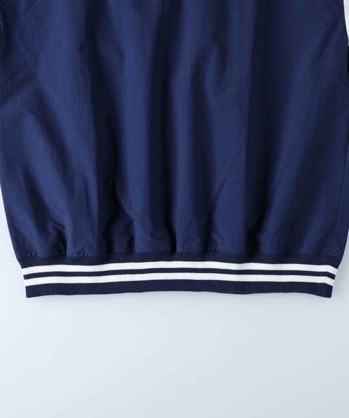 VISION STREET WEAR（ヴィジョンストリートウェア）の「【VISION STREET】ハーフボタンプルオーバー（ナイロンジャケット・メンズ・ブラック/ホワイト×ネイビー/グリーン/ブラック×イエロー・L/XL/M）」の11枚目の写真