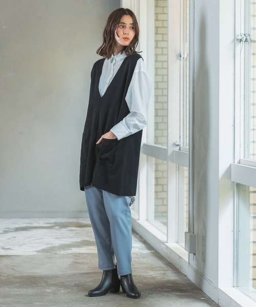 LEPSIM（レプシィム）の「12ゲージレイヤードベストワンピース