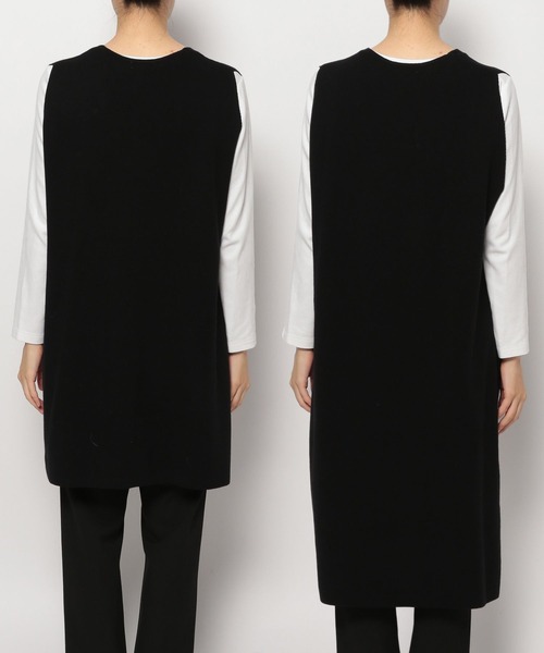 LEPSIM（レプシィム）の「12ゲージレイヤードベストワンピース　125425（ベスト・レディース・ブラウン/ブラック/グリーン/ブルー/モカ/イエロー・FREE/TALL）」の19枚目の写真