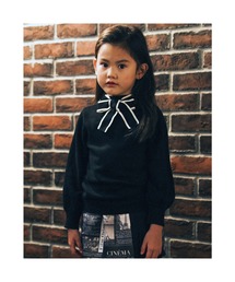 BeBe/ボウタイ付きニット(100~150cm)