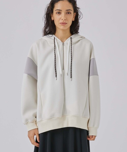 CITY TOKYO（シティトウキョウ）の「Wコードオーバーサイズパーカー（Tシャツ/カットソー・レディース・オフホワイト/グレー/ネイビー/ブラウン・FREE）」の16枚目の写真