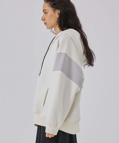 CITY TOKYO（シティトウキョウ）の「Wコードオーバーサイズパーカー（Tシャツ/カットソー・レディース・オフホワイト/グレー/ネイビー/ブラウン・FREE）」の7枚目の写真
