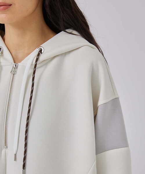 CITY TOKYO（シティトウキョウ）の「Wコードオーバーサイズパーカー（Tシャツ/カットソー・レディース・オフホワイト/グレー/ネイビー/ブラウン・FREE）」の22枚目の写真