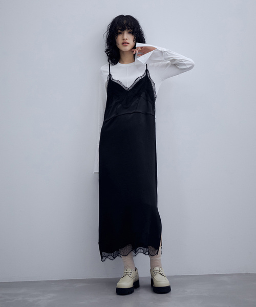 ADAM ET ROPE'（アダムエロペ）の「カフス付きリブプルオーバー（Tシャツ/カットソー・レディース・ホワイト/ブラック・FREE）」の15枚目の写真