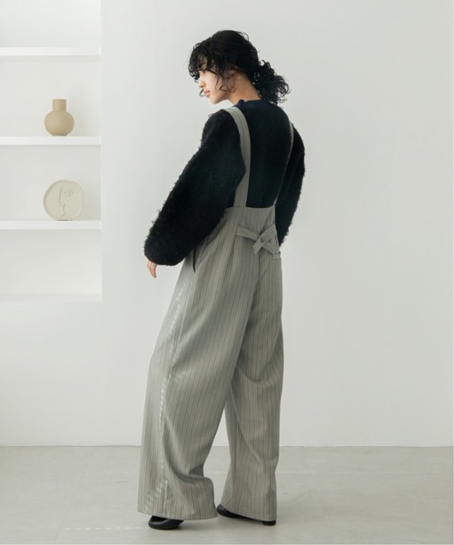 VACANCY（ヴァカンシー）の「ランダムボタンハイウエストサロペット（サロペット/オーバーオール・レディース・ブラック/グレー・FREE）」の19枚目の写真