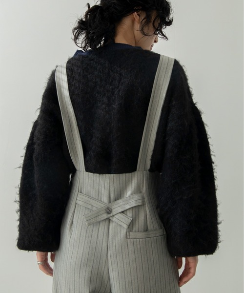 VACANCY（ヴァカンシー）の「ランダムボタンハイウエストサロペット（サロペット/オーバーオール・レディース・ブラック/グレー・FREE）」の20枚目の写真