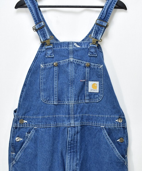 最終値下げ！ビンテージ カーハート デニムオーバーオール carhartt - 菅田将暉 着用 70s ビンテージ USA製 カーハート