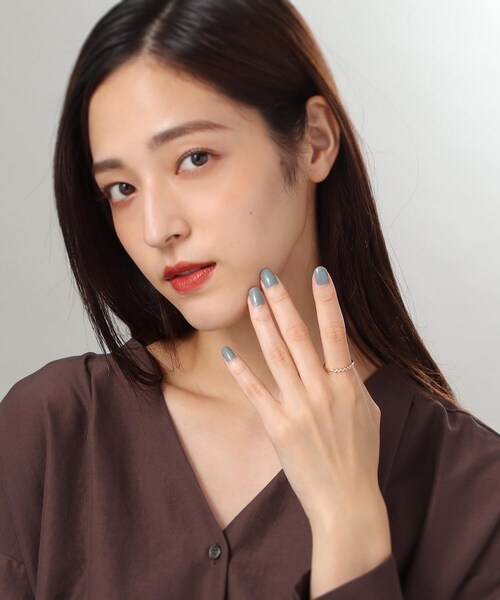 COCOSHNIK(ココシュニック)の「K10ダイヤモンド 爪留め ハーフエタニティリング(#16)(リング・レディース・アイボリー系・16号)」の7枚目の写真