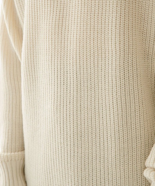 ITEMS URBANRESEARCH（アイテムズ アーバンリサーチ）の「マシンウォッシャブル ハイネック畦ニット（ニット/セーター・メンズ・ネイビー/グレー/オフホワイト/グリーン・MEDIUM/LARGE）」の13枚目の写真