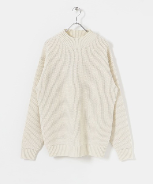 ITEMS URBANRESEARCH（アイテムズ アーバンリサーチ）の「マシンウォッシャブル ハイネック畦ニット（ニット/セーター・メンズ・ネイビー/グレー/オフホワイト/グリーン・MEDIUM/LARGE）」の11枚目の写真