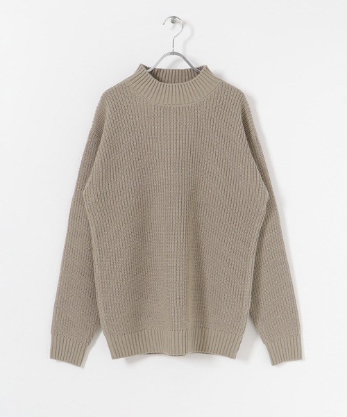 ITEMS URBANRESEARCH（アイテムズ アーバンリサーチ）の「マシンウォッシャブル ハイネック畦ニット（ニット/セーター・メンズ・ネイビー/グレー/オフホワイト/グリーン・MEDIUM/LARGE）」の10枚目の写真