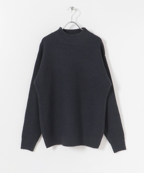 ITEMS URBANRESEARCH（アイテムズ アーバンリサーチ）の「マシンウォッシャブル ハイネック畦ニット（ニット/セーター・メンズ・ネイビー/グレー/オフホワイト/グリーン・MEDIUM/LARGE）」の9枚目の写真