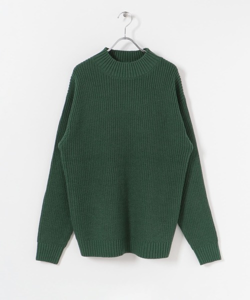 ITEMS URBANRESEARCH（アイテムズ アーバンリサーチ）の「マシンウォッシャブル ハイネック畦ニット（ニット/セーター・メンズ・ネイビー/グレー/オフホワイト/グリーン・MEDIUM/LARGE）」の8枚目の写真