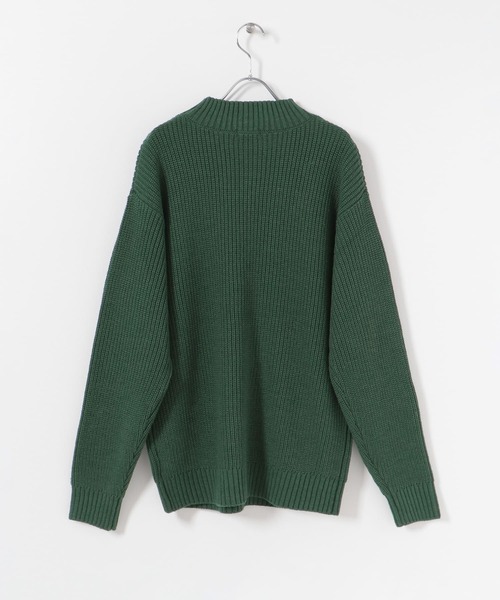 ITEMS URBANRESEARCH（アイテムズ アーバンリサーチ）の「マシンウォッシャブル ハイネック畦ニット（ニット/セーター・メンズ・ネイビー/グレー/オフホワイト/グリーン・MEDIUM/LARGE）」の7枚目の写真