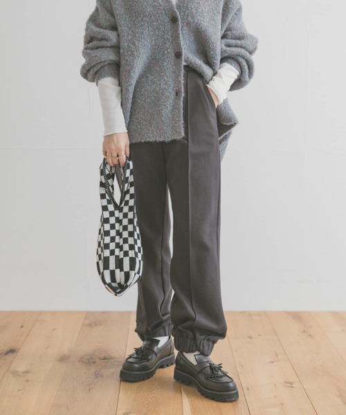 ITEMS URBANRESEARCH（アイテムズ アーバンリサーチ）の「スウェットイージーパンツ（その他パンツ・レディース・ブラック/グリーン・FREE）」の2枚目の写真