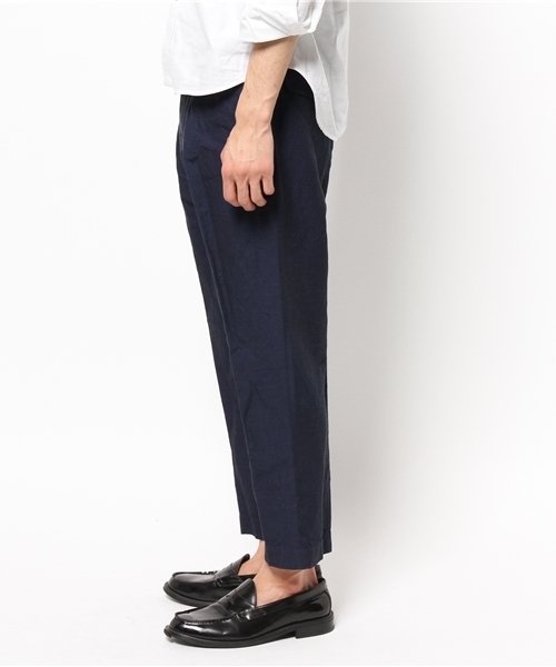 EDIFICE（エディフィス）の「◇C/LI シャンブレーベルテッドパンツ（その他パンツ・メンズ・ベージュ/ブルー系その他・44/46/48）」の3枚目の写真