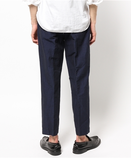 EDIFICE（エディフィス）の「◇C/LI シャンブレーベルテッドパンツ（その他パンツ・メンズ・ベージュ/ブルー系その他・44/46/48）」の4枚目の写真