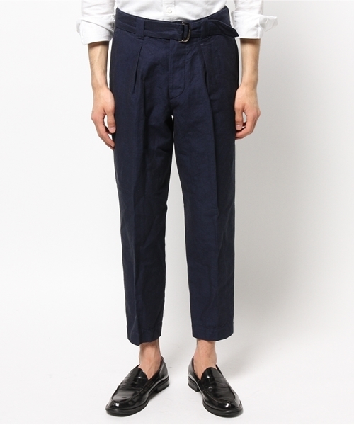 EDIFICE（エディフィス）の「◇C/LI シャンブレーベルテッドパンツ（その他パンツ・メンズ・ベージュ/ブルー系その他・44/46/48）」の5枚目の写真