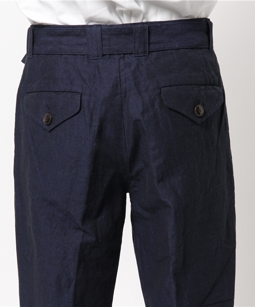 EDIFICE（エディフィス）の「◇C/LI シャンブレーベルテッドパンツ（その他パンツ・メンズ・ベージュ/ブルー系その他・44/46/48）」の7枚目の写真