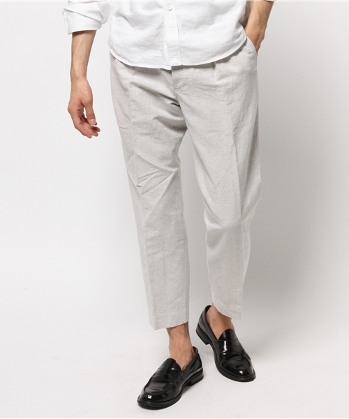 EDIFICE（エディフィス）の「◇C/LI シャンブレーベルテッドパンツ（その他パンツ・メンズ・ベージュ/ブルー系その他・44/46/48）」の14枚目の写真