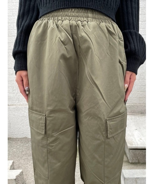 EGOIST(エゴイスト)の「裾ドロストカーゴパンツ(カーゴパンツ・レディース・カーキ/ブラック/ベージュ・FREE)」の19枚目の写真