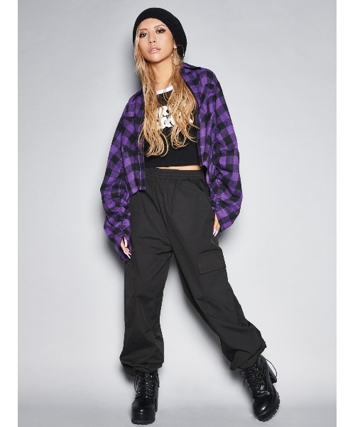 EGOIST(エゴイスト)の「裾ドロストカーゴパンツ(カーゴパンツ・レディース・カーキ/ブラック/ベージュ・FREE)」の11枚目の写真