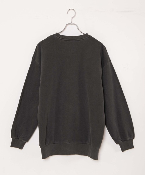 WEGO(ウィゴー)の「WEGO/ロゴ刺繍ピグメントBIGプルオーバー(スウェット・レディース・ライトパープル/スミクロ・FREE)」の22枚目の写真