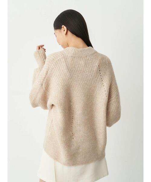 earth music&ecology（アースミュージックアンドエコロジー）の「ヘアリーニットプルオーバー（ニット/セーター・レディース・ライトベージュ/グリーン系その他3/ミント/ダークパープル・FREE）」の8枚目の写真