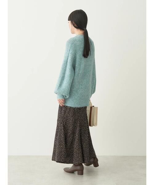 earth music&ecology（アースミュージックアンドエコロジー）の「ヘアリーニットプルオーバー（ニット/セーター・レディース・ライトベージュ/グリーン系その他3/ミント/ダークパープル・FREE）」の18枚目の写真